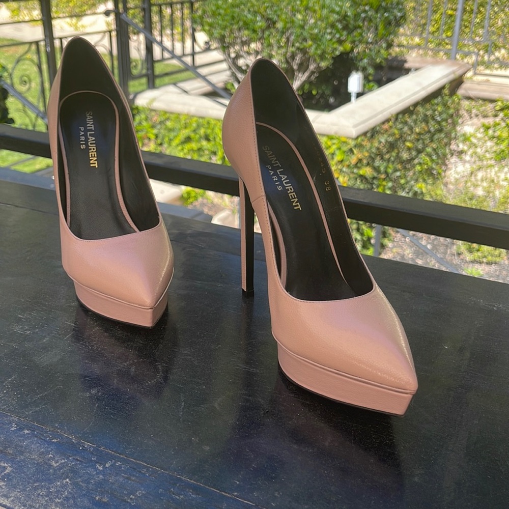 Pair of Blush Pink Yves St Laurent Shoes